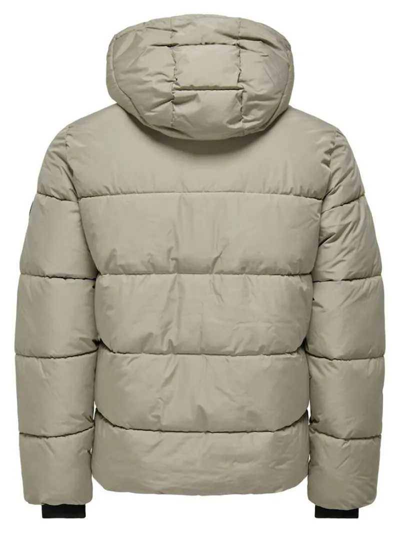 Only & Sons Jacken*ONSMELVIN LIFE HOOD PUFFER JACKET OTW VD Vintage Khaki