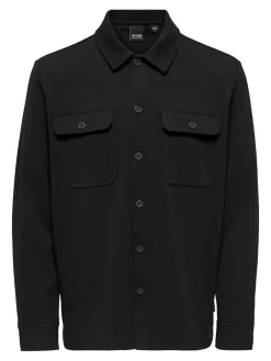 Only & Sons Hemden*ONSNEWKODYL OVERSHIRT SWEAT NOOS Black