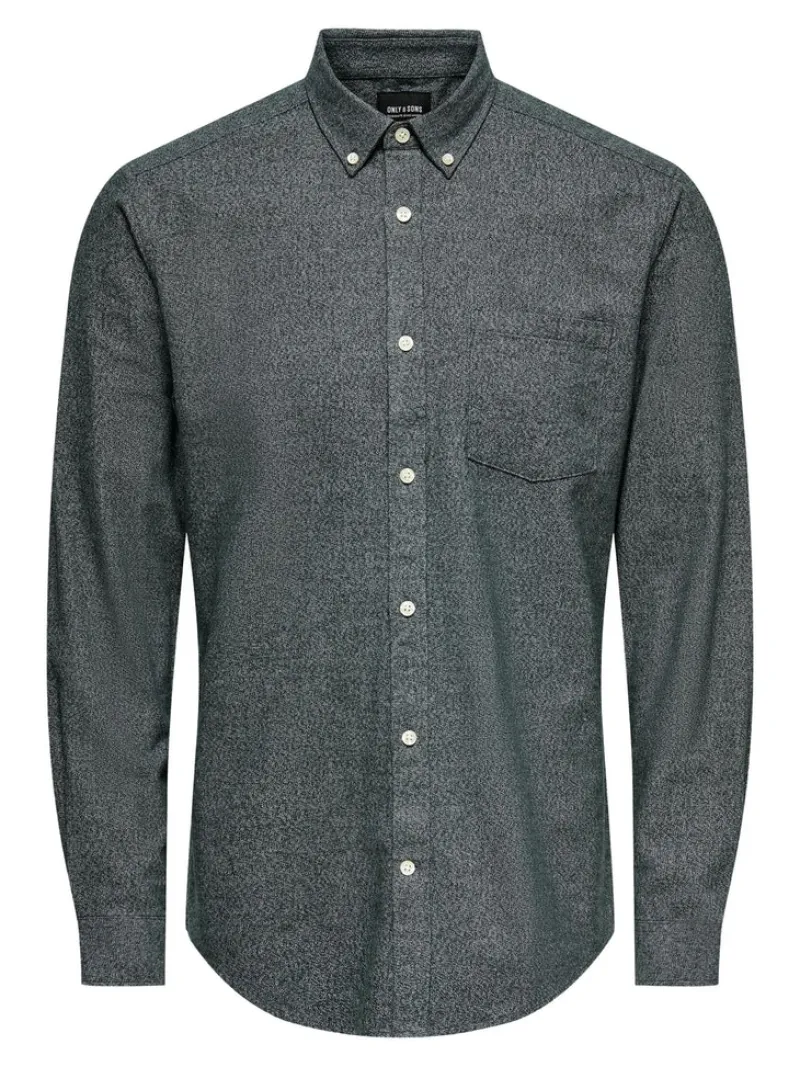 Only & Sons Hemden*ONSNIKO LS MELANGE SHIRT Peat