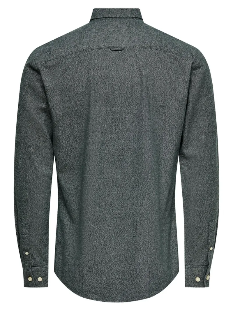 Only & Sons Hemden*ONSNIKO LS MELANGE SHIRT Peat