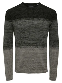 Only & Sons Pullover & Sweatshirts*ONSPANTER REG 12 STRUC CREW KNIT NOOS dunkelgrün2