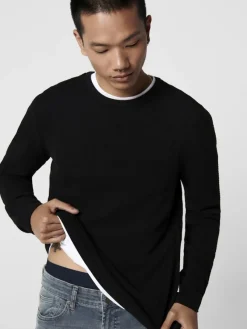 Only & Sons Pullover & Sweatshirts*ONSPANTER REG 12 STRUC CREW KNIT NOOS Black