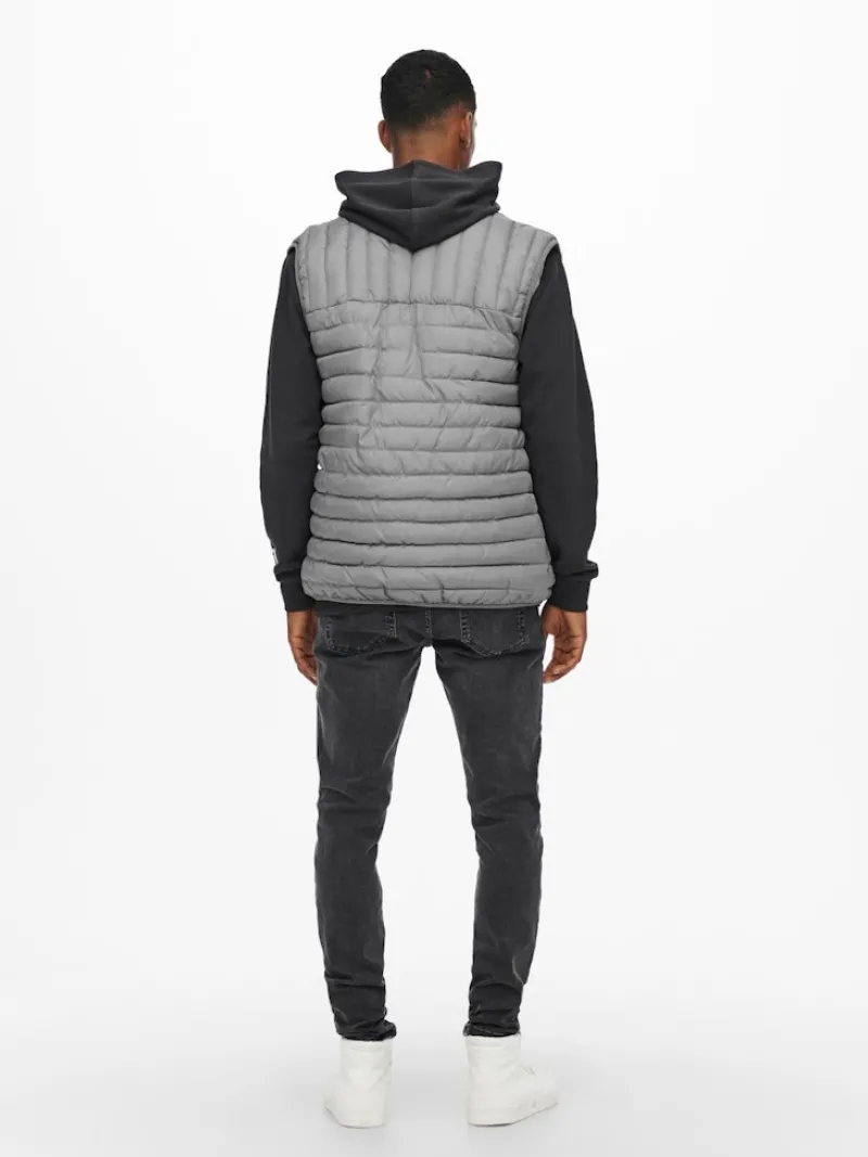 Only & Sons Westen*ONSPAUL QUILTED VEST OTW Griffin