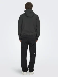 Only & Sons Hosen|Big Boys*ONSRAY LIFE 0020 RIBSTOP CARGO PANT NOOS Black