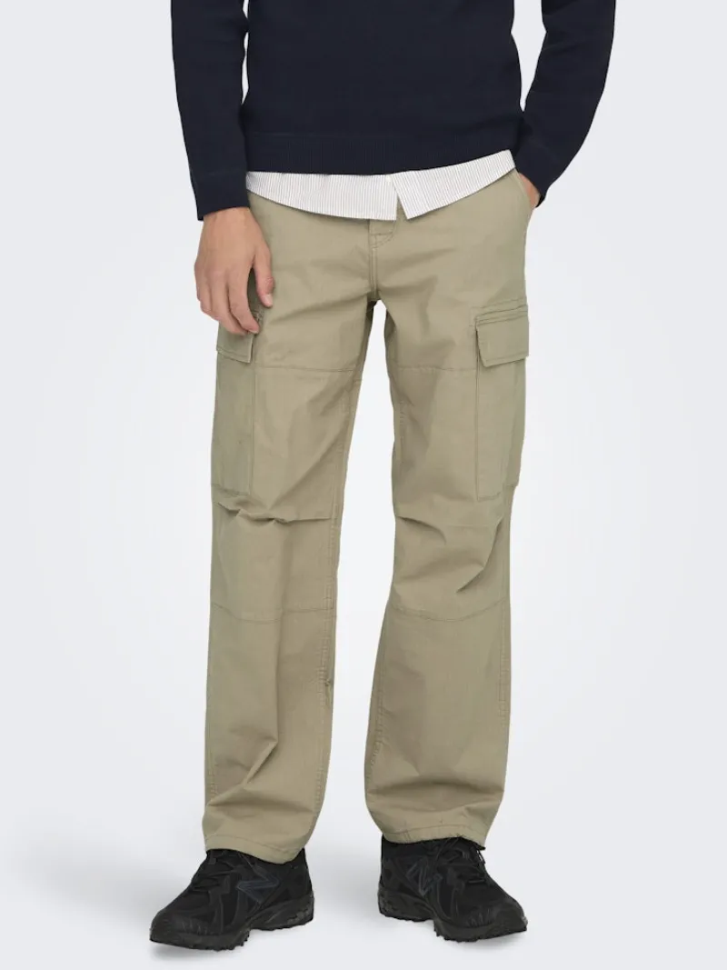 Only & Sons Hosen|Big Boys*ONSRAY LIFE 0020 RIBSTOP CARGO PANT NOOS chinchilla