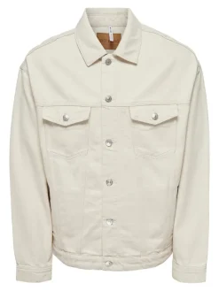 Only & Sons Jacken*ONSRICK OVZ 5923 DENIM JACKET ecru