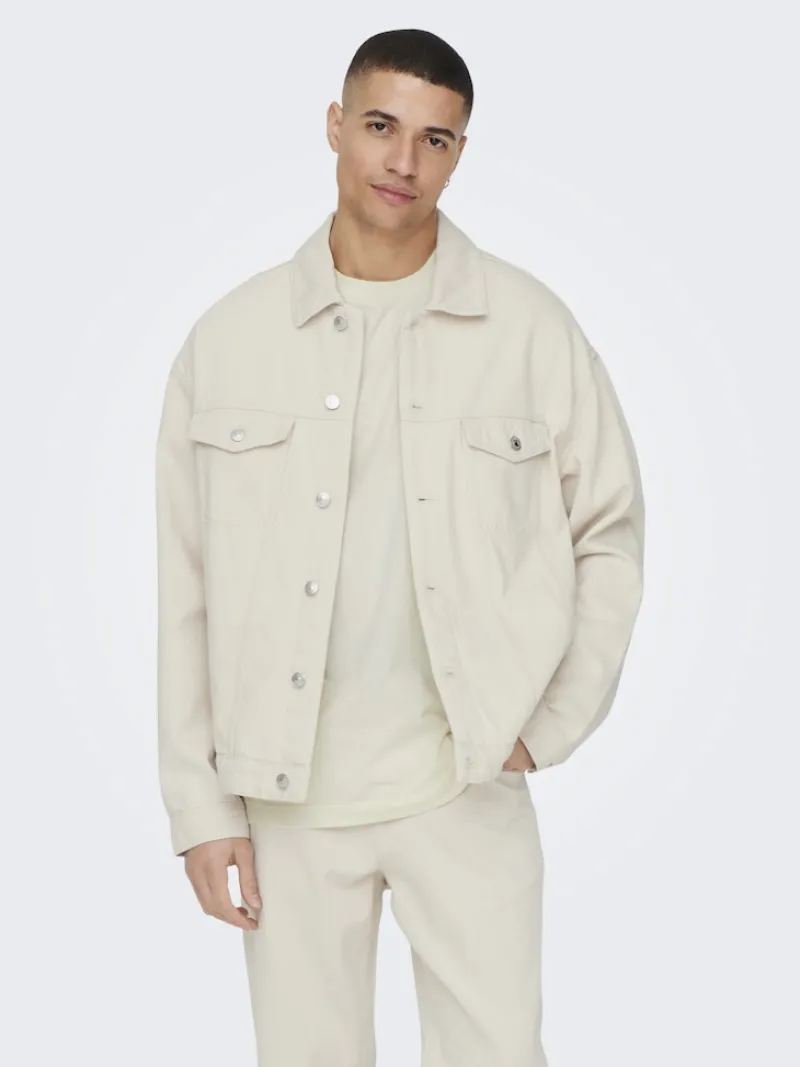 Only & Sons Jacken*ONSRICK OVZ 5923 DENIM JACKET ecru