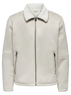 Only & Sons Jacken*ONSROYCE SHEARLING JACKET OTW Silver Lining