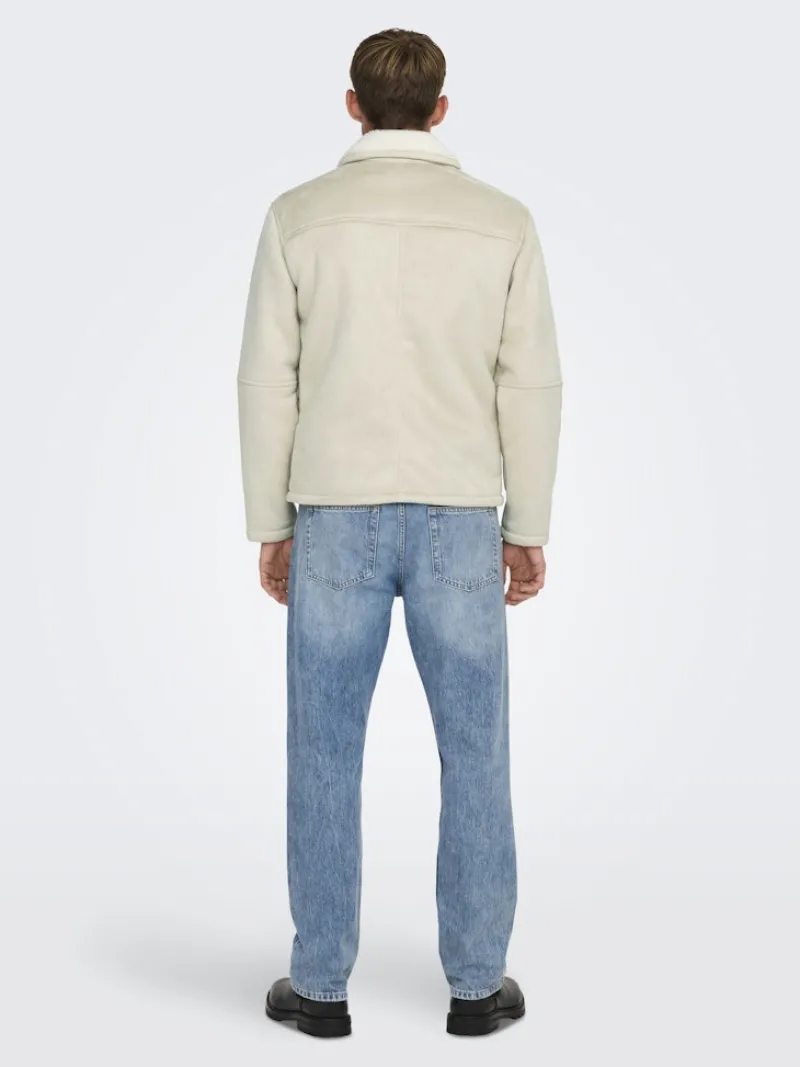 Only & Sons Jacken*ONSROYCE SHEARLING JACKET OTW Silver Lining
