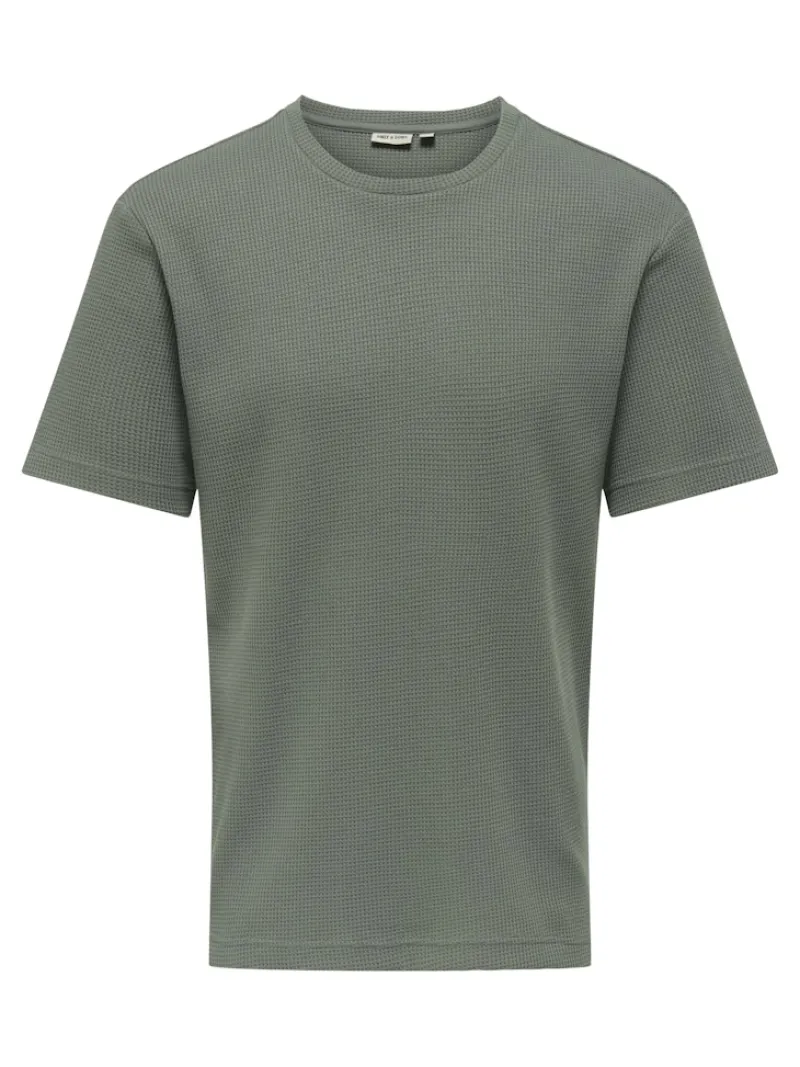 Only & Sons Shirts*ONSTOBIE REG SS TEE NOOS Castor Gray