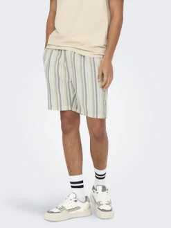 Only & Sons Shorts*ONSTREV LIFE REG STRU STRIPE SHORTS NOOS Seagrass