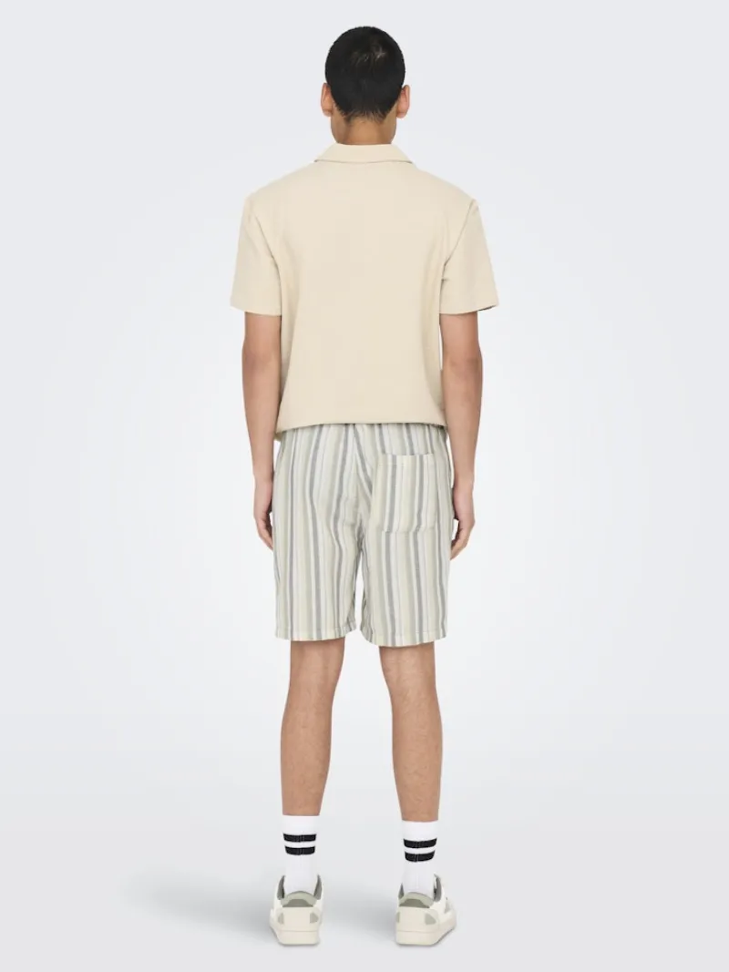 Only & Sons Shorts*ONSTREV LIFE REG STRU STRIPE SHORTS NOOS Seagrass