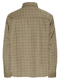 Only & Sons Hemden*ONSWALEED CORDUROY OVERSHIRT 0345 NOOS chinchilla