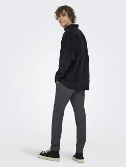 Only & Sons Hemden*ONSWALEED CORDUROY OVERSHIRT 0345 NOOS jet black