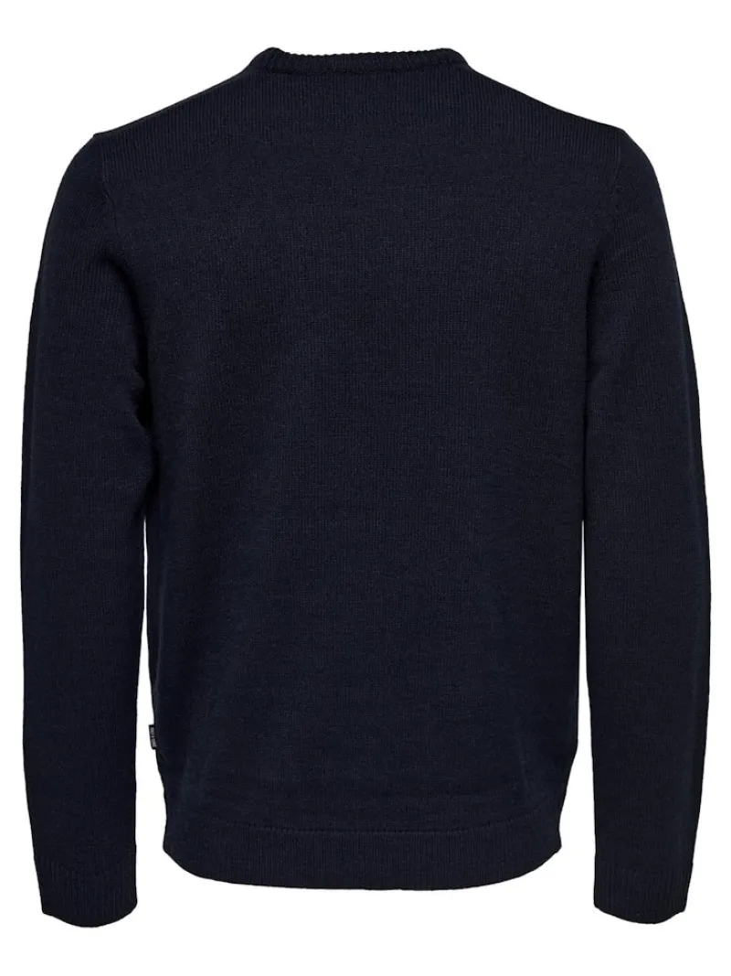 Only & Sons Pullover & Sweatshirts*ONSXMAS REG FUNNY CREW KNIT Dark Navy