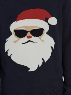 Only & Sons Pullover & Sweatshirts*ONSXMAS REG FUNNY CREW KNIT Dark Navy