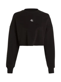 Calvin Klein Jeans Pullover & Sweatshirts*OPEN BACK CREW NECK ck black