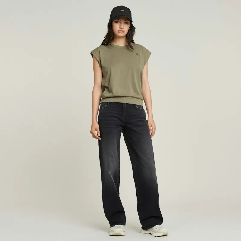 G-star Raw Shirts*Open back loose sleeveless top wmn ensis green