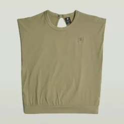 G-star Raw Shirts*Open back loose sleeveless top wmn ensis green