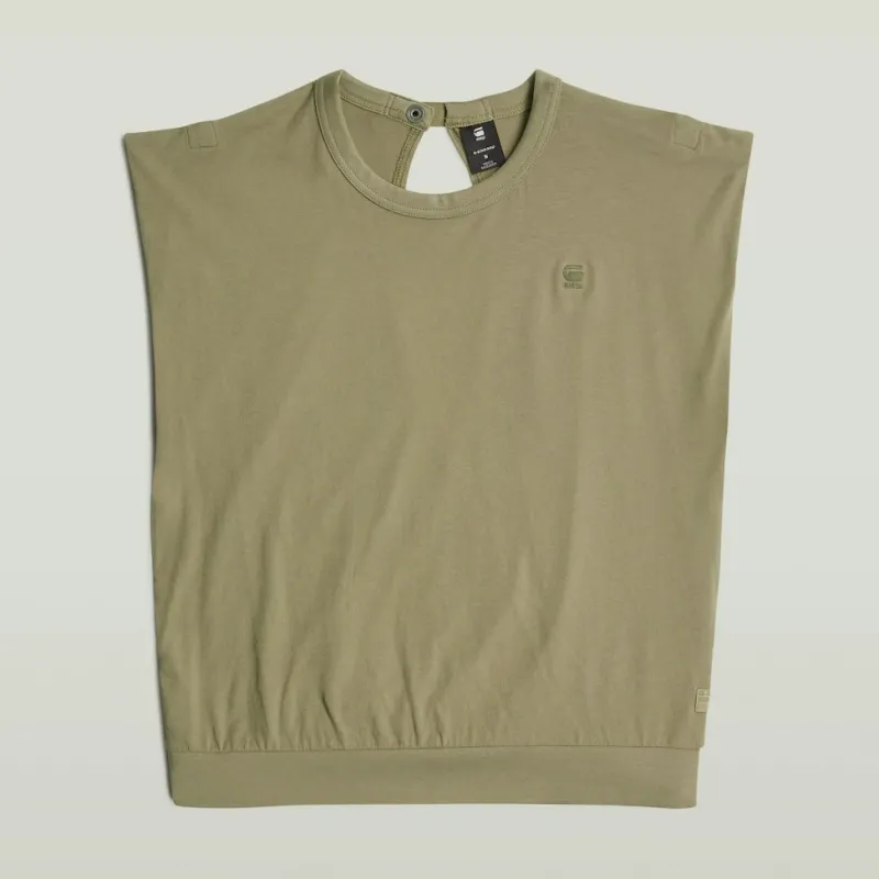 G-star Raw Shirts*Open back loose sleeveless top wmn ensis green