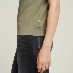 G-star Raw Shirts*Open back loose sleeveless top wmn ensis green