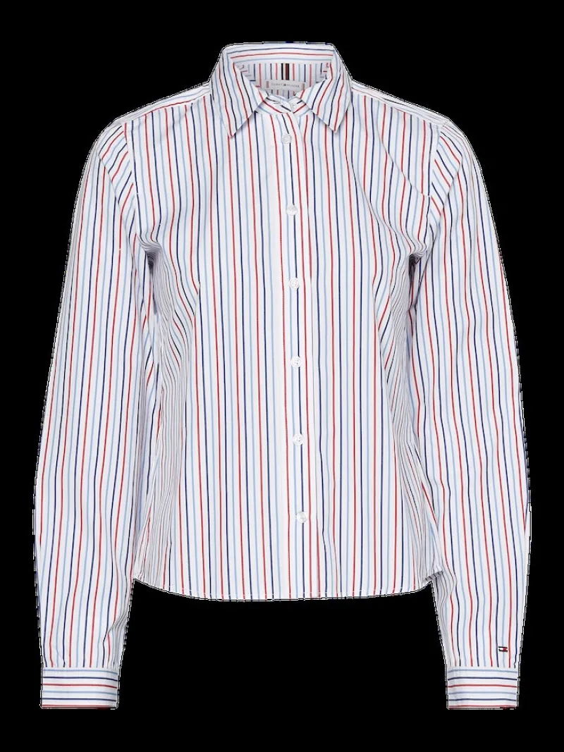 Tommy Hilfiger Blusen*ORG CO GBL STP REGULAR SHIRT LS shirting global pop stripe