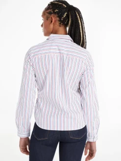 Tommy Hilfiger Blusen*ORG CO GBL STP REGULAR SHIRT LS shirting global pop stripe