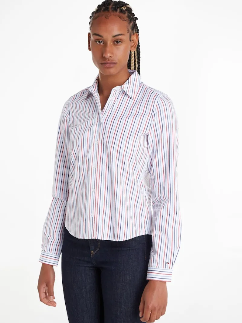Tommy Hilfiger Blusen*ORG CO GBL STP REGULAR SHIRT LS shirting global pop stripe