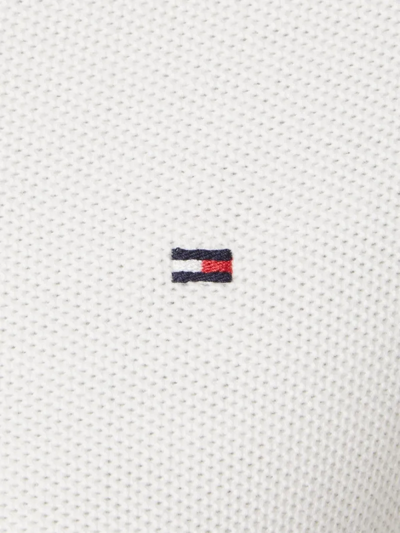 Tommy Hilfiger Pullover & Sweatshirts*ORG CO TEXTURE BOAT-NK SWEATER ecru