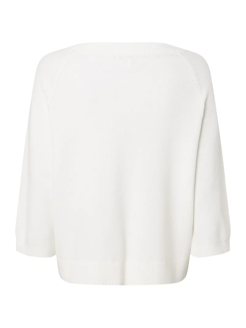 Tommy Hilfiger Pullover & Sweatshirts*ORG CO TEXTURE BOAT-NK SWEATER ecru