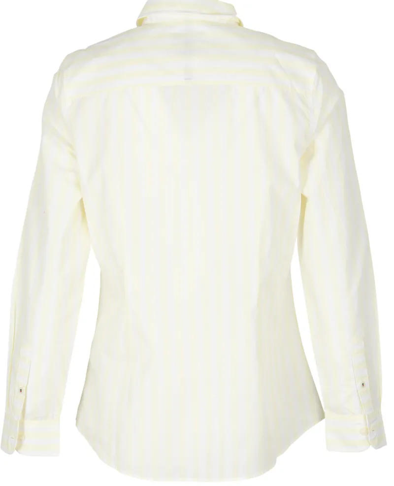 Tommy Hilfiger Blusen*ORG COTTON REGULAR SHIRT LS banker stp ffrosted lemon