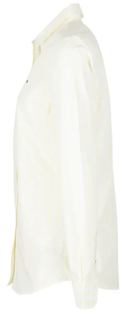 Tommy Hilfiger Blusen*ORG COTTON REGULAR SHIRT LS banker stp ffrosted lemon