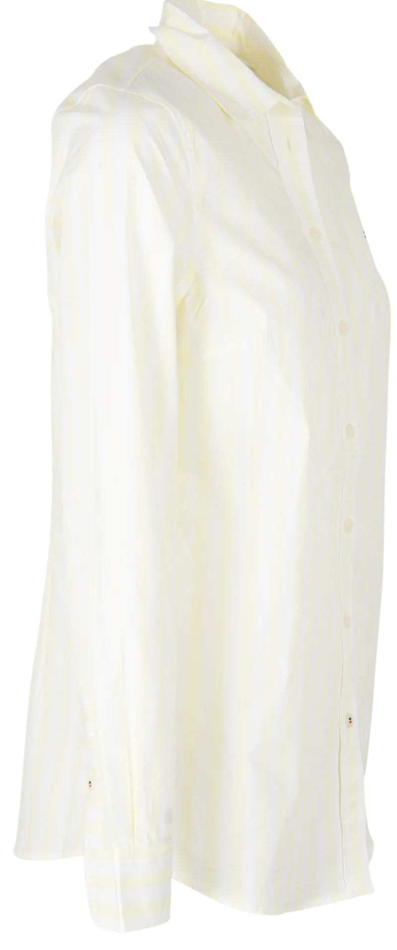 Tommy Hilfiger Blusen*ORG COTTON REGULAR SHIRT LS banker stp ffrosted lemon