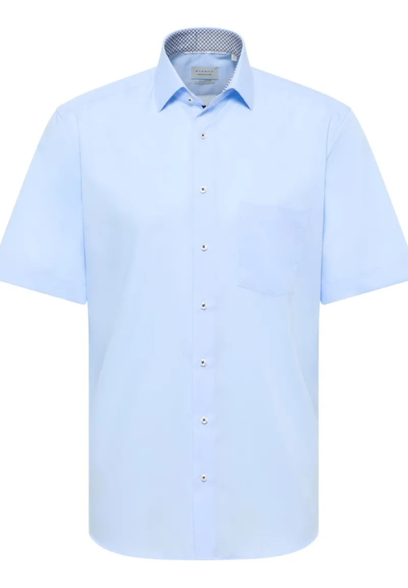 ETERNA Hemden|Big Boys*Original Shirt Popeline Kurzarm hellblau