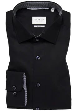 ETERNA Hemden|Big Boys*Original Shirt Popeline Langarm Schwarz