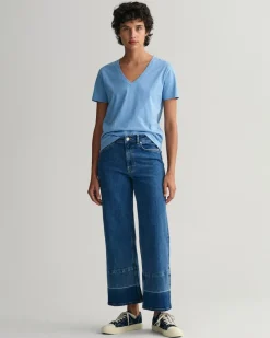 Gant Shirts*Original V-Neck T-Shirt gentle blue