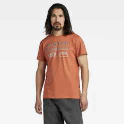 G-star Raw Shirts*Originals stamp r t autumn leaf