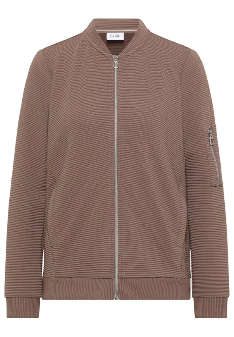 Cecil Shirts*Ottoman Blouson cocoa taupe