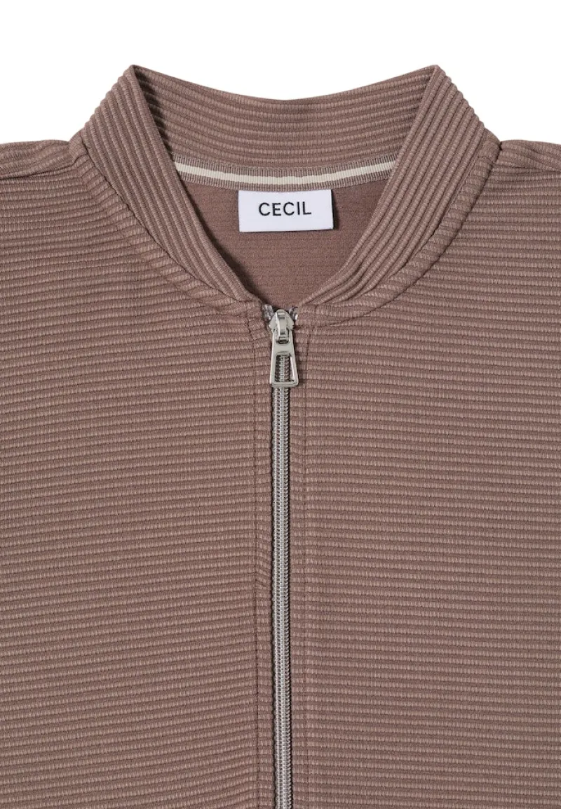 Cecil Shirts*Ottoman Blouson cocoa taupe