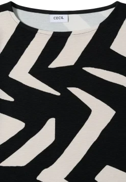 Cecil Shirts*Ottoman Shirt mit Muster light greige