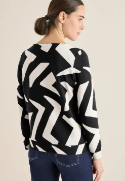 Cecil Shirts*Ottoman Shirt mit Muster light greige