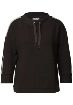 Street One Shirts*Ottoman Shirt mit Tape deep roast brown