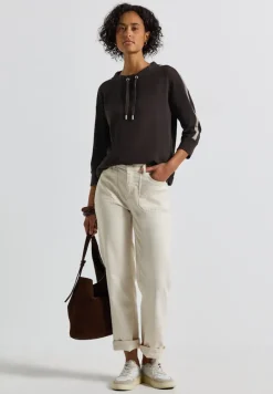 Street One Shirts*Ottoman Shirt mit Tape deep roast brown