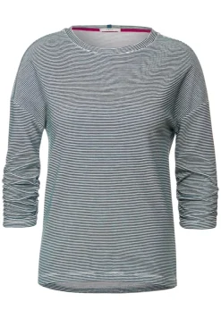 Cecil Pullover & Sweatshirts*Ottoman Streifenshirt vanilla white