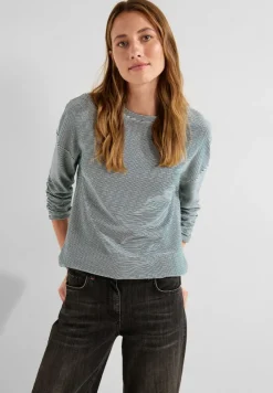 Cecil Pullover & Sweatshirts*Ottoman Streifenshirt vanilla white