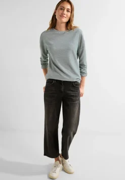 Cecil Pullover & Sweatshirts*Ottoman Streifenshirt vanilla white