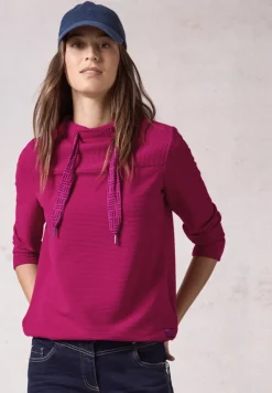 Cecil Shirts*Ottoman-Pullover jewel pink