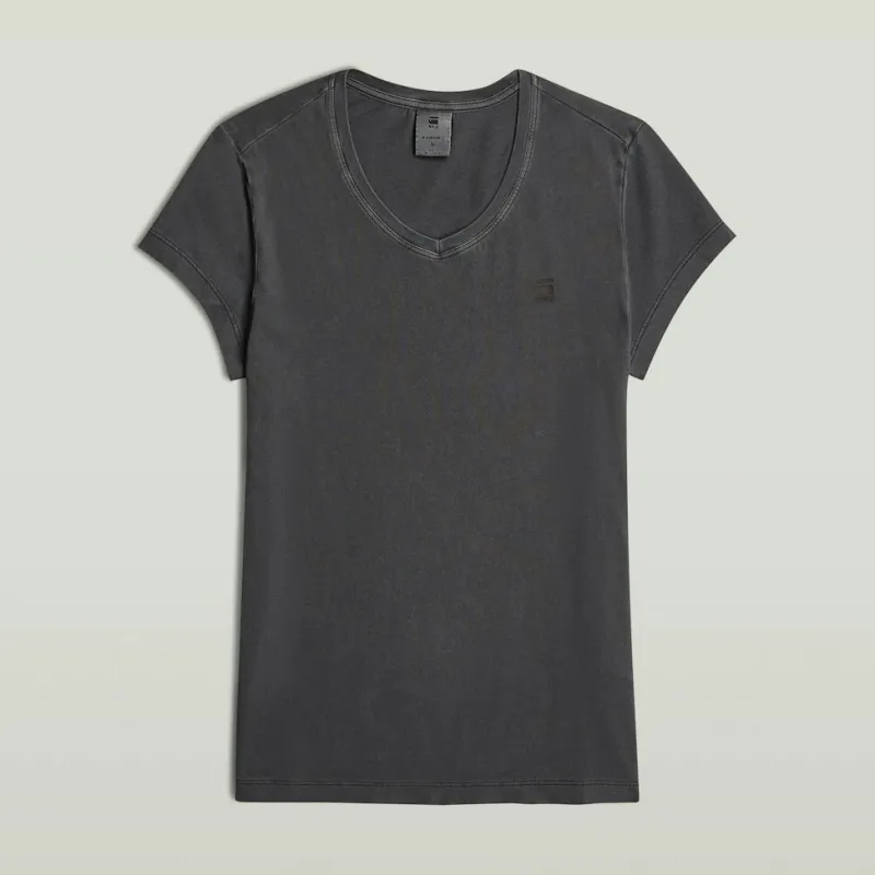 G-star Raw Shirts*Overdyed eyben slim v t 2.0 wmn dk black gd