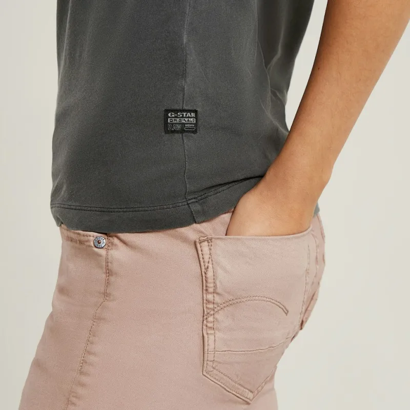 G-star Raw Shirts*Overdyed eyben slim v t 2.0 wmn dk black gd