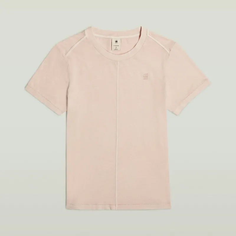 G-star Raw Shirts*Overdyed front seam r t wmn liquid pink gd